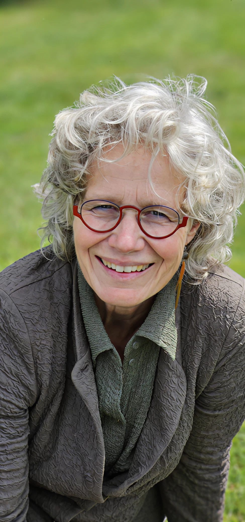Nel Koekkoek, GZ-psycholoog en coach, in een natuurlijke buitenomgeving
